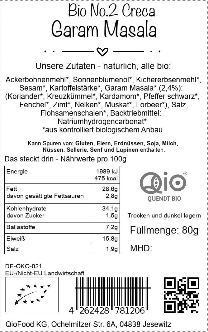 No.2 CRECA Garam Masala 80g