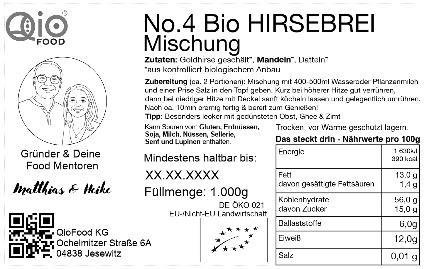 Qio_Rueck-Etikett_No.4_Hirsebrei-Mischung_200g