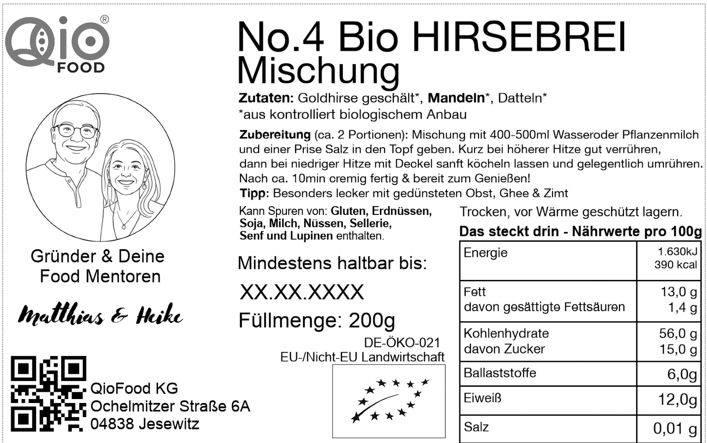 Qio_Rueck-Etikett_No.4_Hirsebrei-Mischung_200g