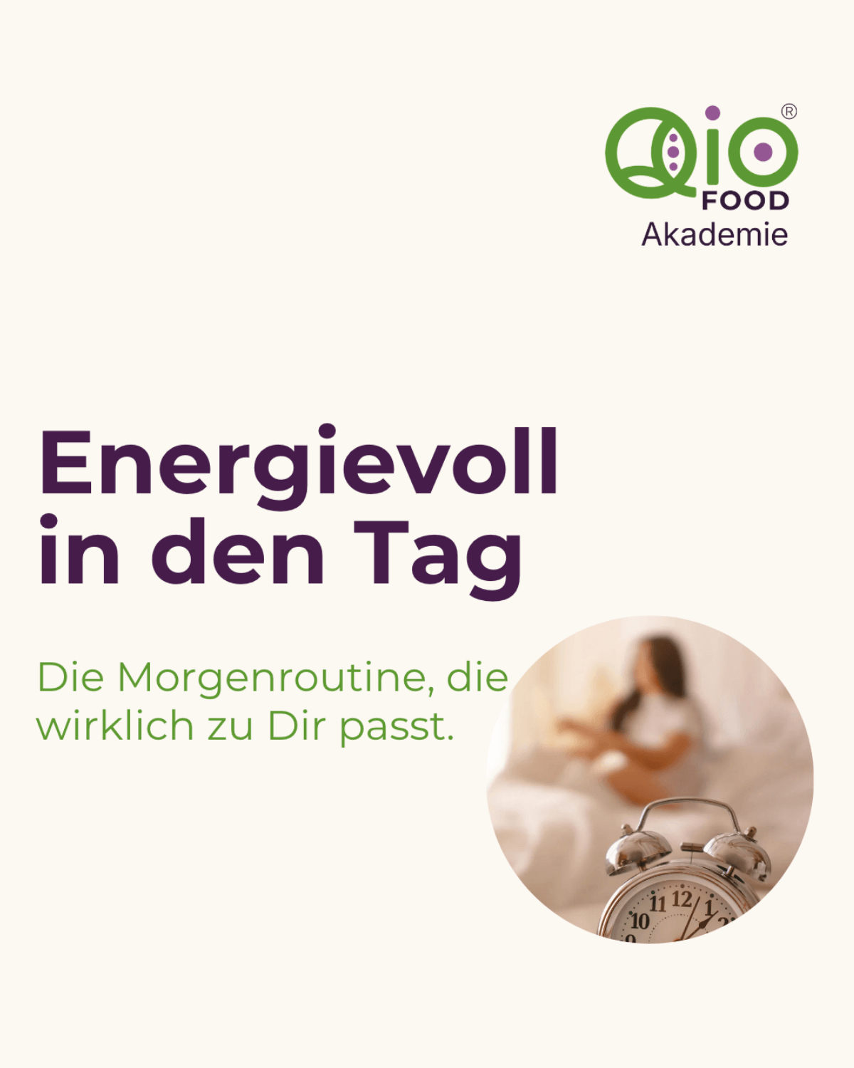Qio Food Minikurs: energievoll in den Tag