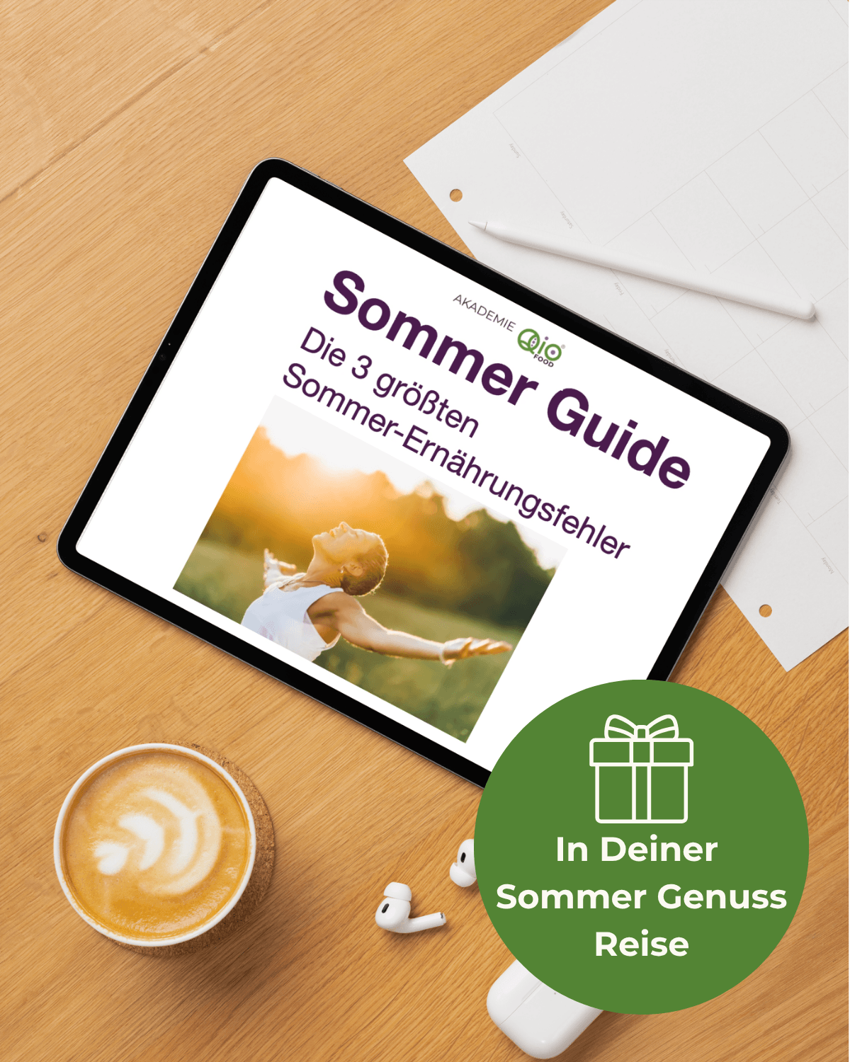 QiO Sommer-Guide mit Tipps für mehr Energie trotz Hitze und gesunden Genuss im Sommer.
