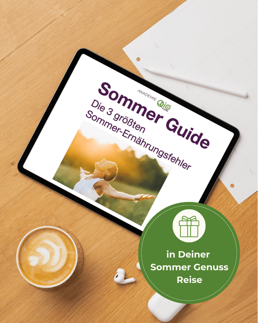 QiO Sommer-Guide mit Tipps für mehr Energie trotz Hitze und gesunden Genuss im Sommer.