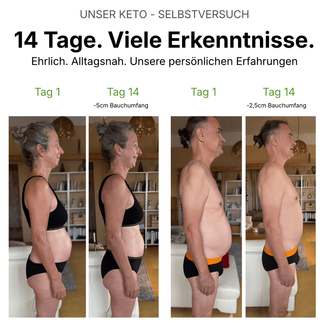 14 Tage Keto – und plötzlich waren unsere Bäuche anders