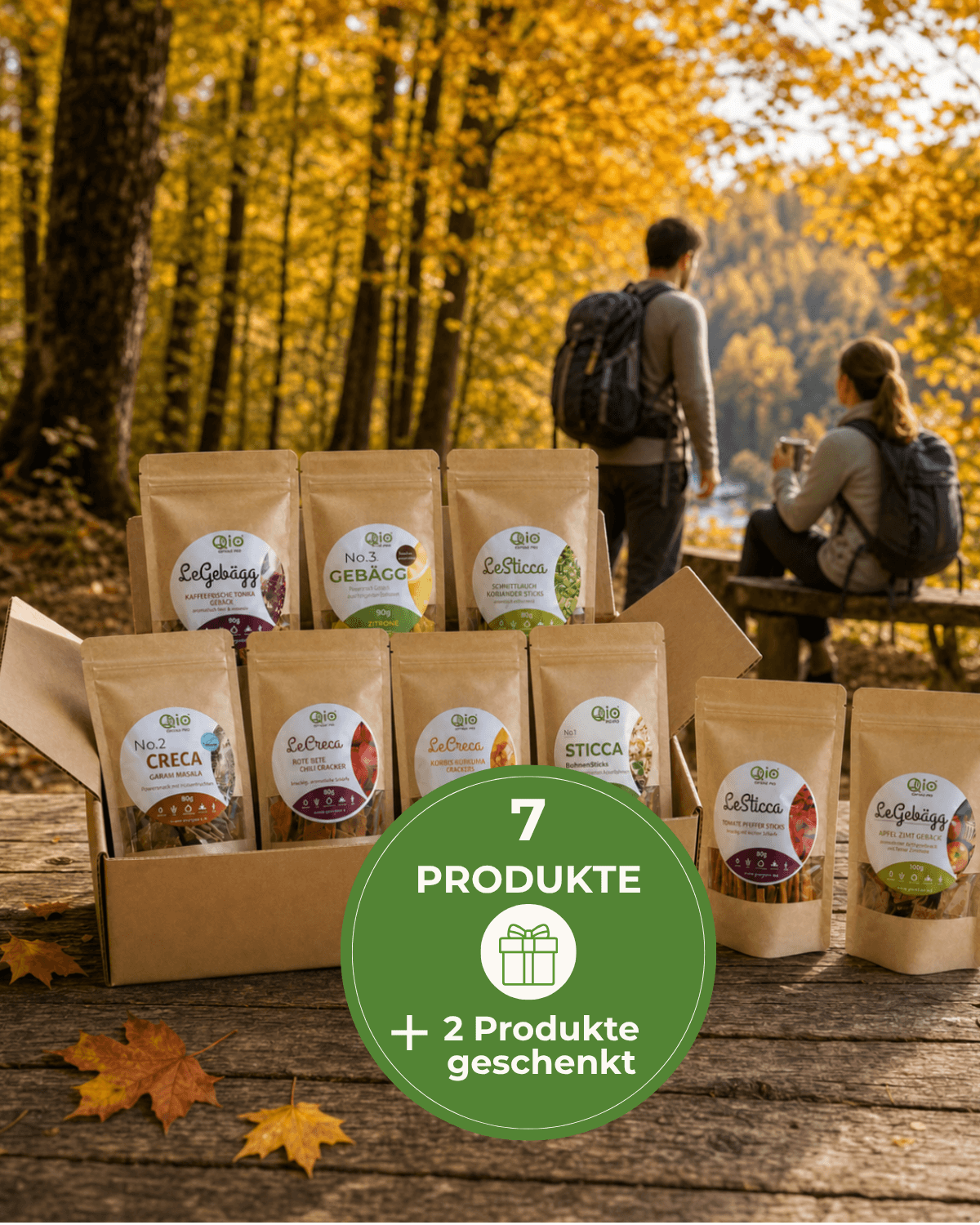 Qio Entdecker Box mit Bohnen Snack 7 + 2 grati
