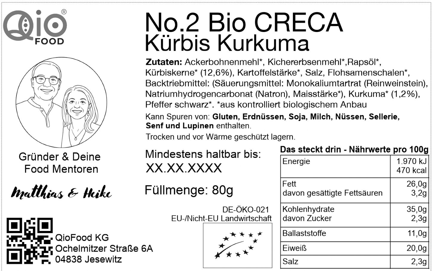 Qio_Rueck-Etikett_No.2_CRECA_Kuerbis-Kurkuma