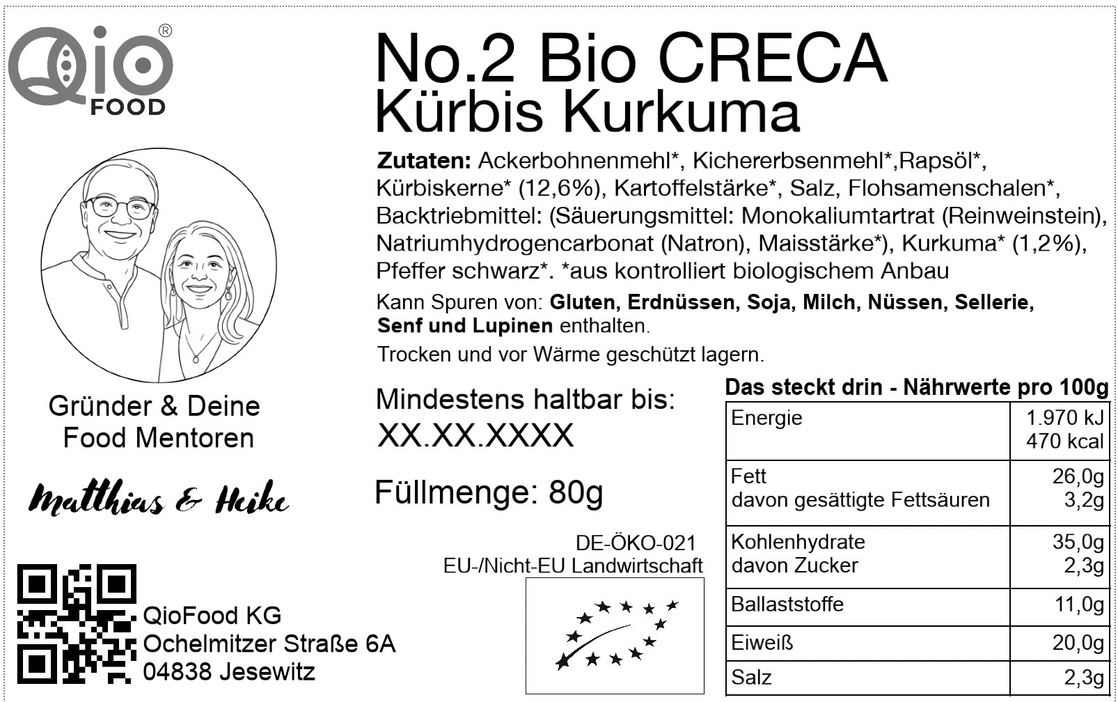 Qio_Rueck-Etikett_No.2_CRECA_Kuerbis-Kurkuma