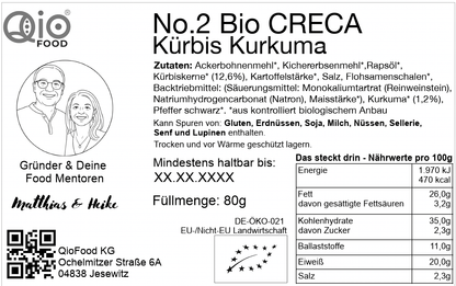 Qio_Rueck-Etikett_No.2_CRECA_Kuerbis-Kurkuma