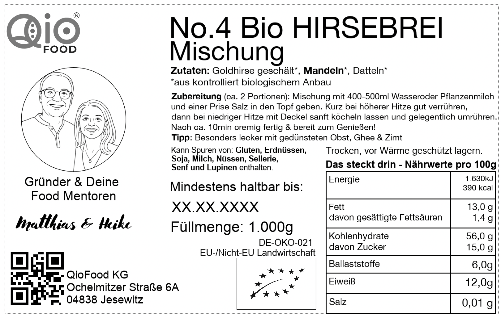 Qio_Rueck-Etikett_No.4_Hirsebrei-Mischung_200g