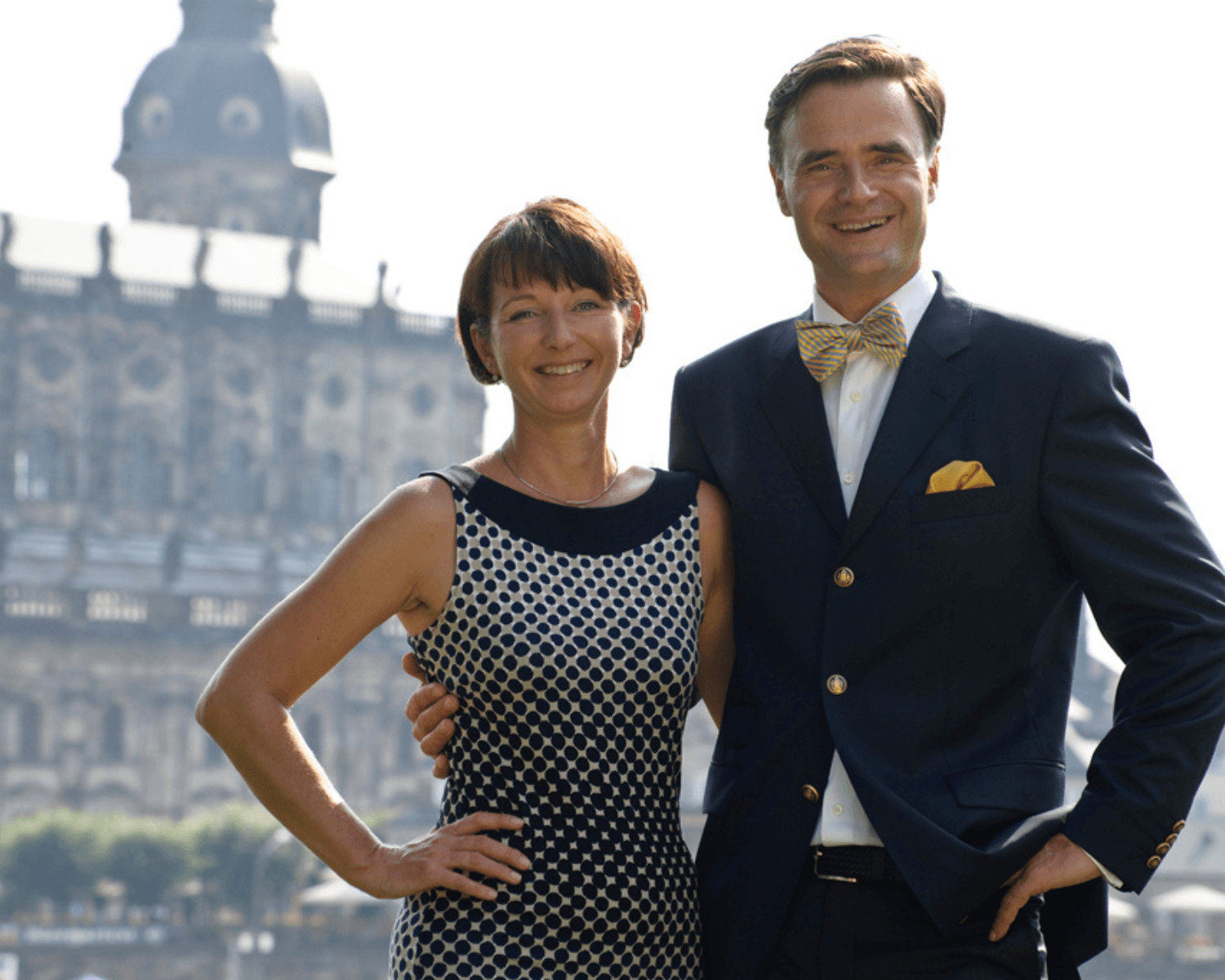 Heike und Matthias Quendt während ihrer Zeit als Unternehmer bei Dr. Quendt in Dresden.