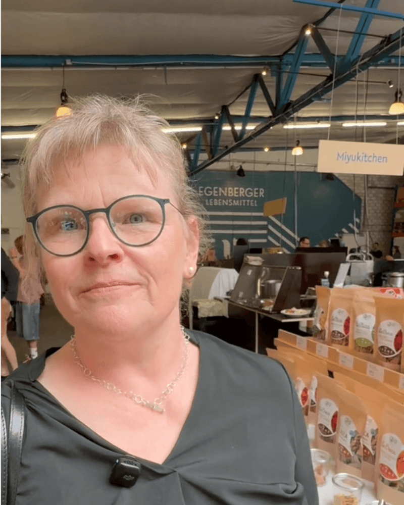 Kundin der Markthalle Leipzig Plagwitz